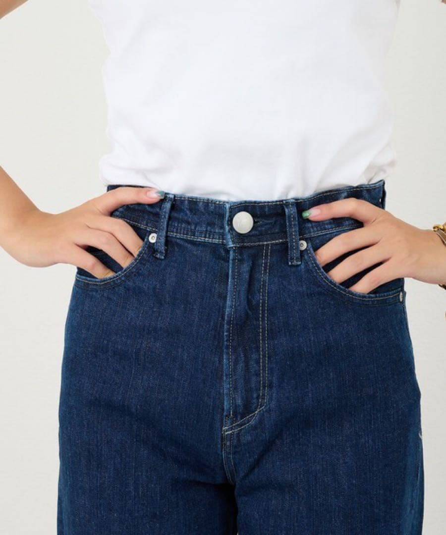 YANUK ヤヌーク LEA ジーンズ インディゴ ストレートデニム 日本製