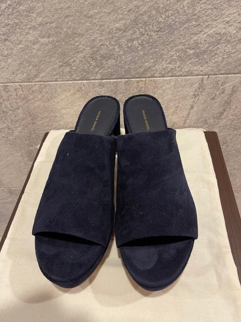 【limoncello】MANSUR GAVRIEL ネイビー ミュール