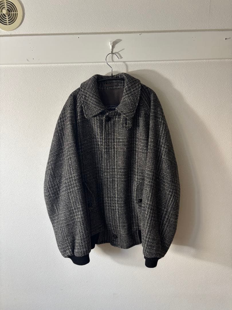 バーバリー　ツイード　ブルゾン　一枚袖