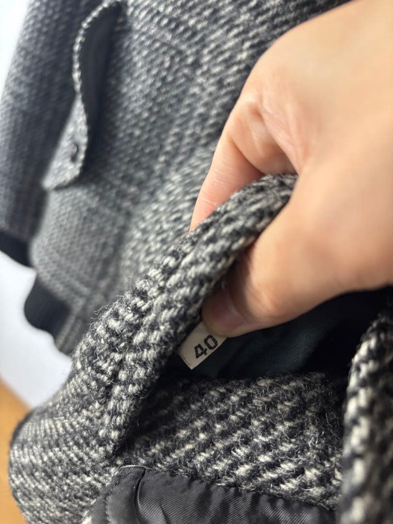 バーバリー　ツイード　ブルゾン　一枚袖