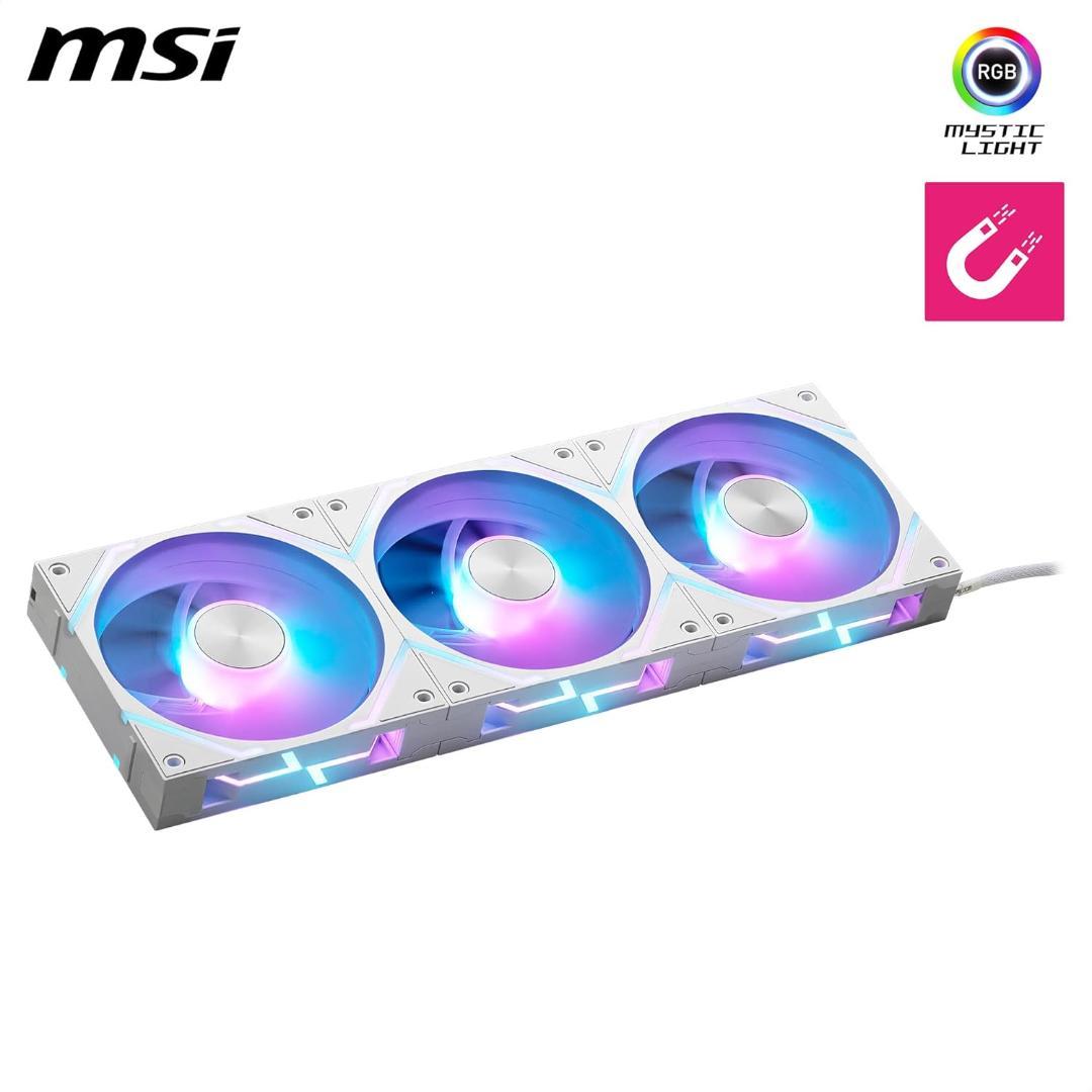 MSI MPG EZ120 ARGB WHITE-3W ARGBファン3個セット