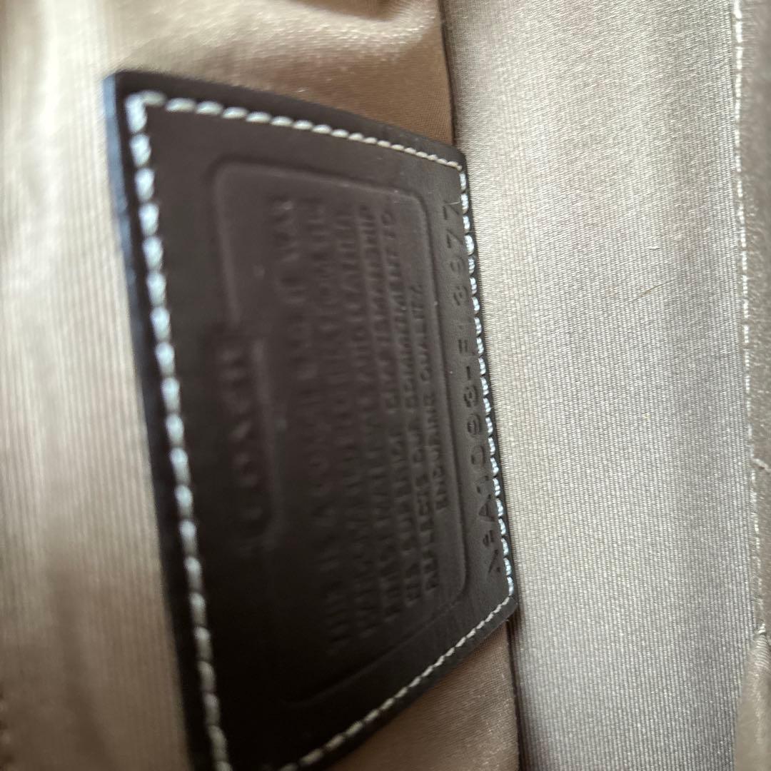 COACH ベージュ ブラウン ハンドバッグ