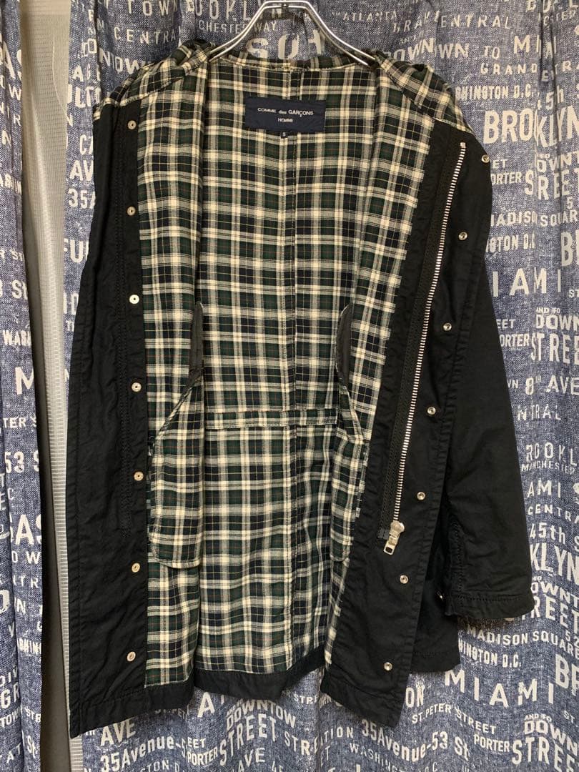 comme des garcons homme モッズコート　着画像あり