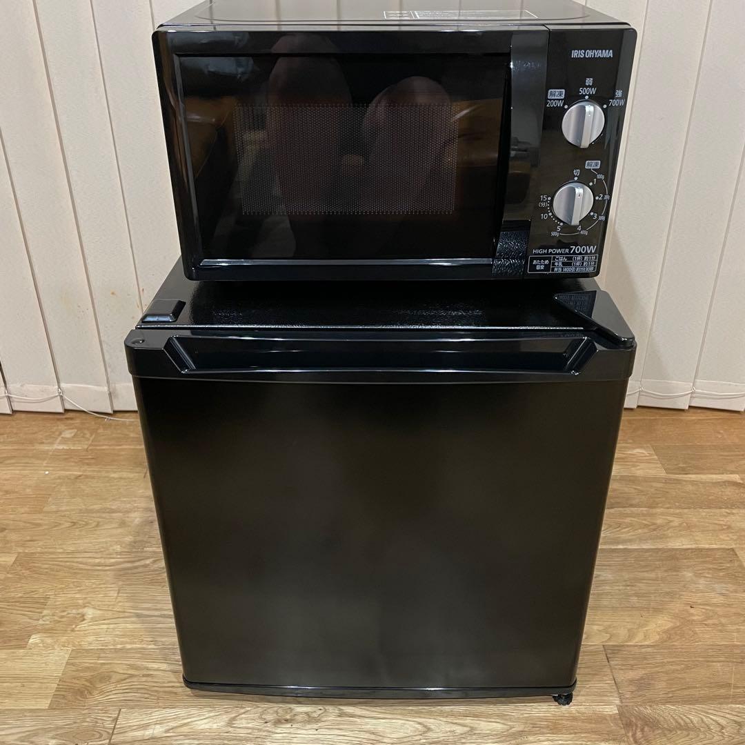 【極美品】アイリスオーヤマ　冷蔵庫　電子レンジ　セット　60Hz 2022年製