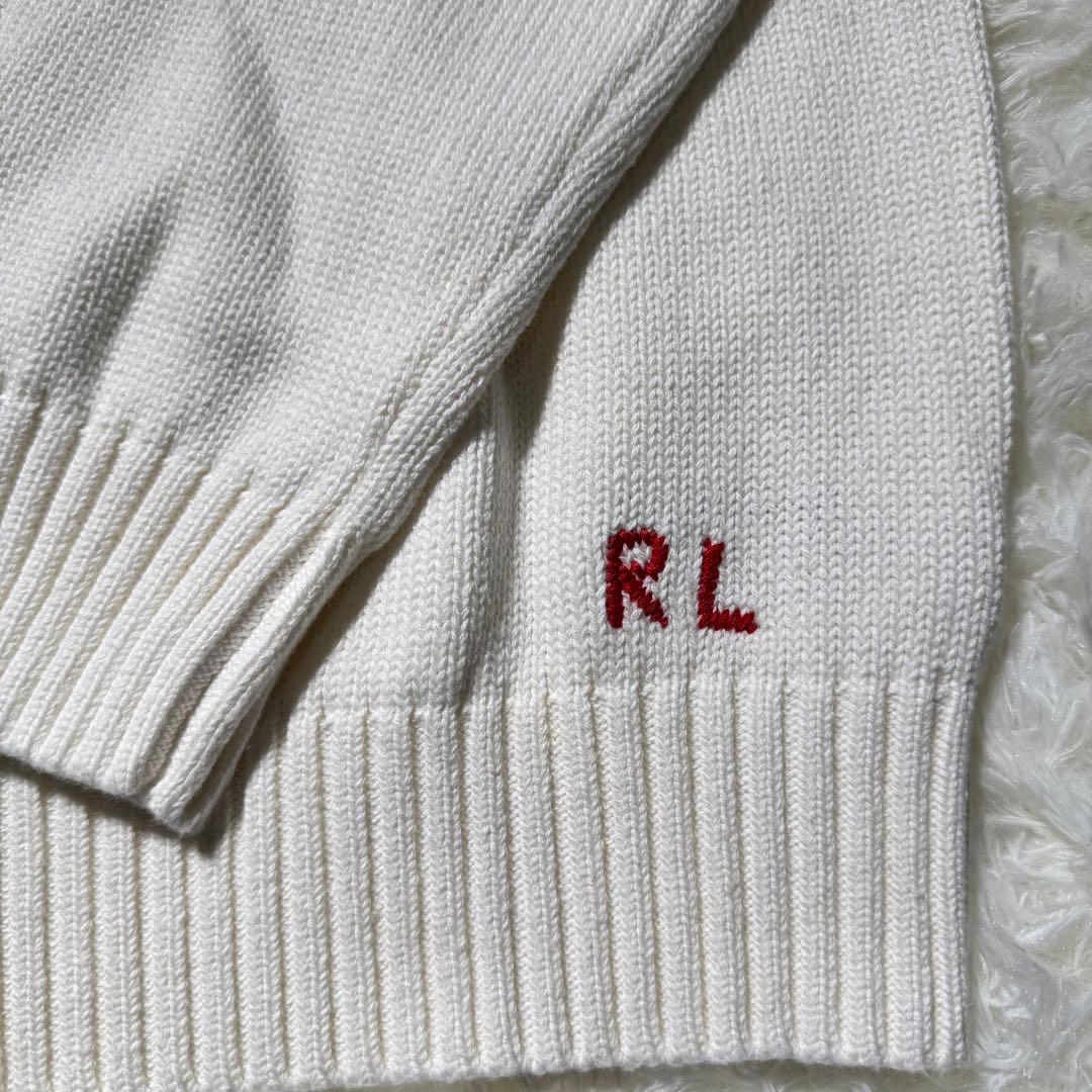 M ラルフローレン ポロベア ニット セーター ホワイト メンズ　レディース