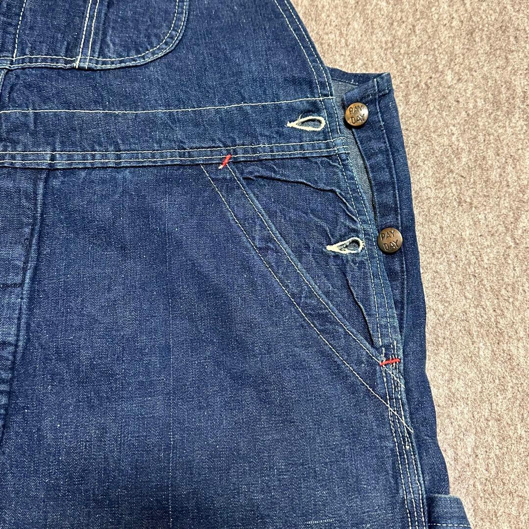PAYDAY デニムオーバーオール 濃紺 美品 PENNEY'S 50s 60s
