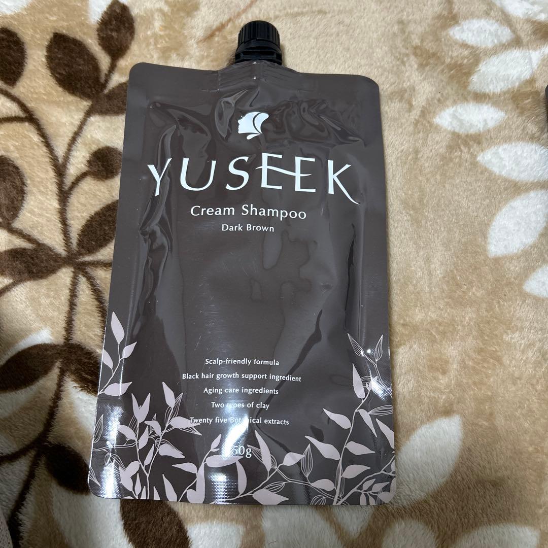 YUSEEK Cream Shampoo ダークブラウン 350g2本セット