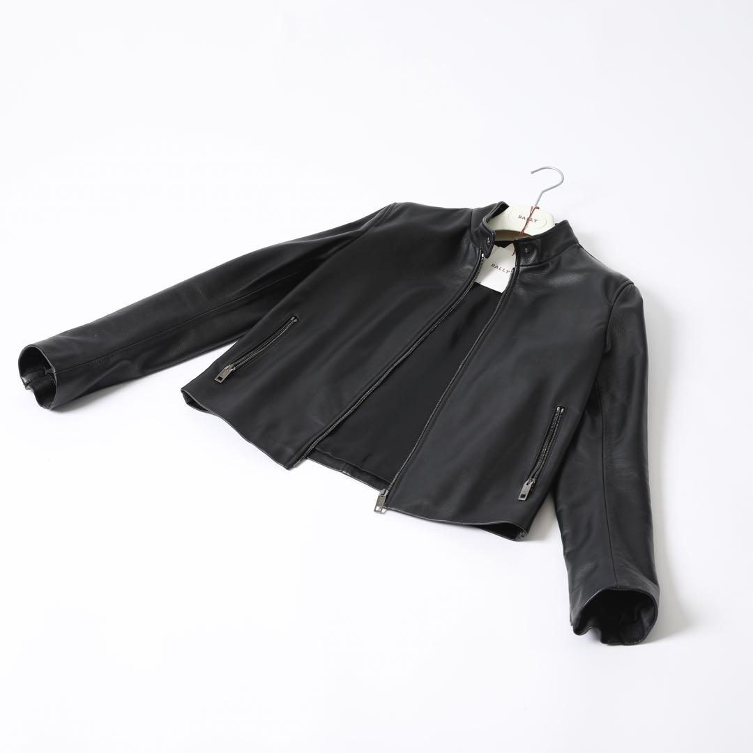 BALLY バリー シングルライダースジャケット ブラック サイズ40 美品