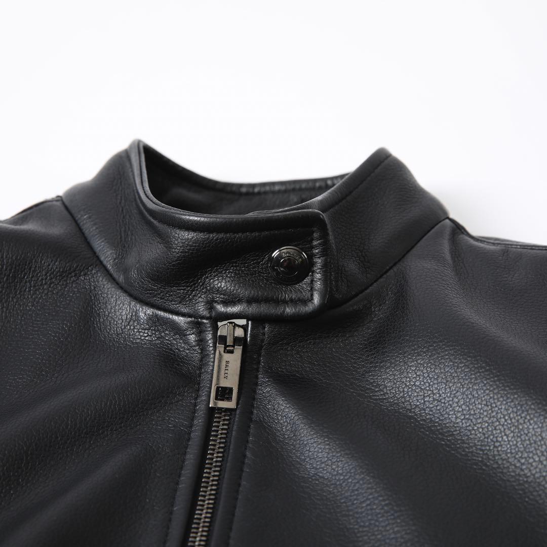 BALLY バリー シングルライダースジャケット ブラック サイズ40 美品