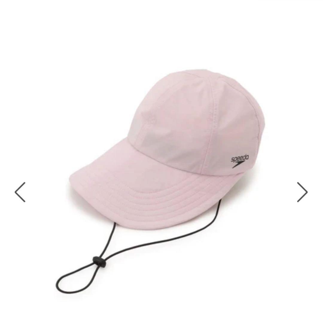 Speedo アダムエロペ　ピンク サンバイザー付きキャップ