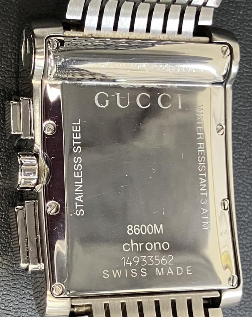 【極美品／稼働品】GUCCI クロノグラフ 8600Mクオーツ