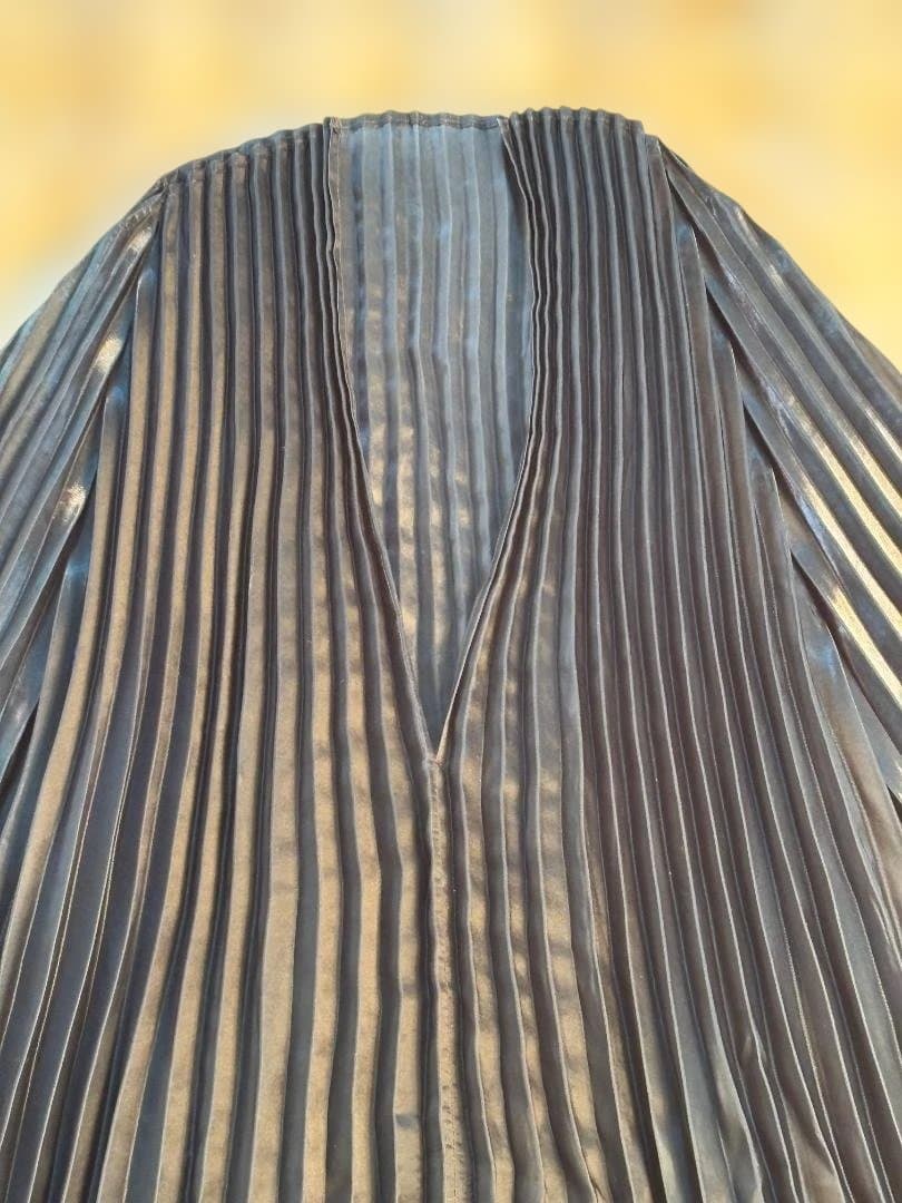 [希少] ISSEY MIYAKE プリーツ ジャケットダークブルー M