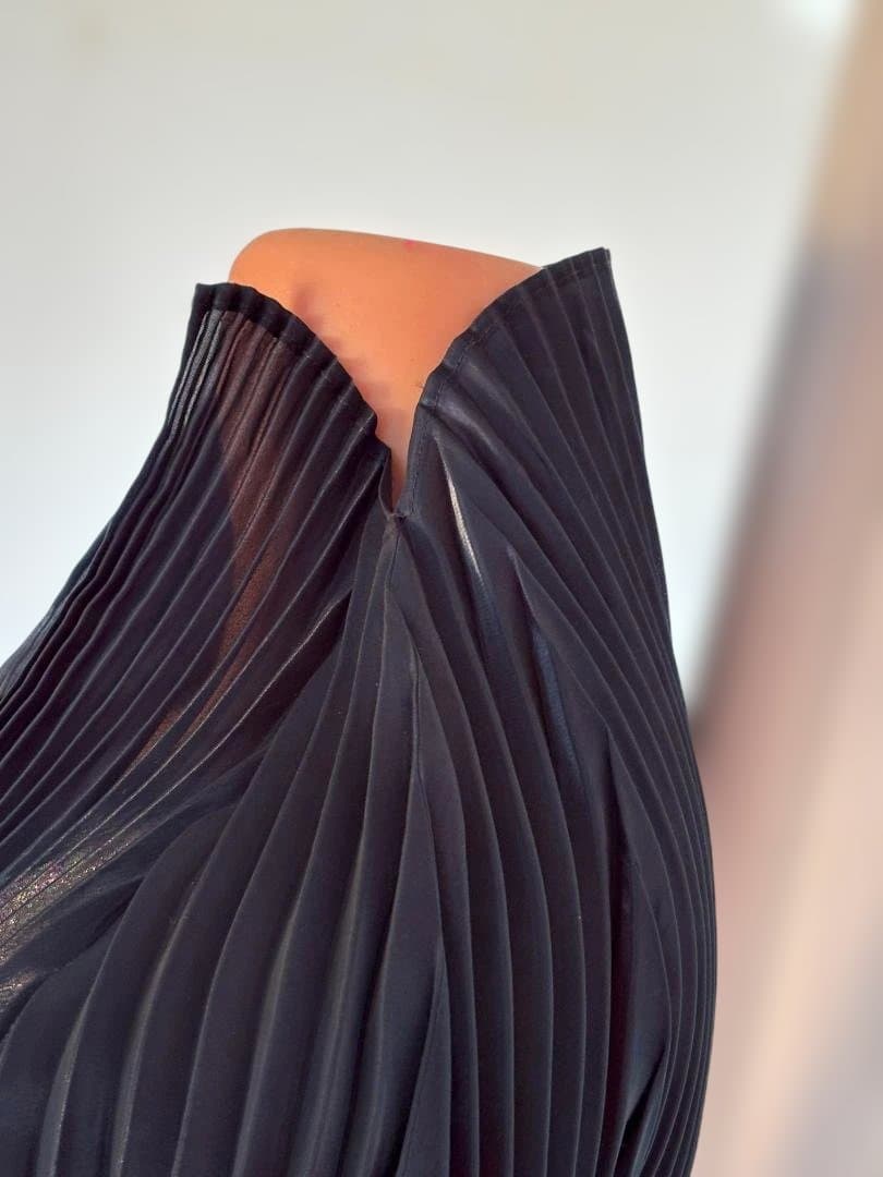 [希少] ISSEY MIYAKE プリーツ ジャケットダークブルー M