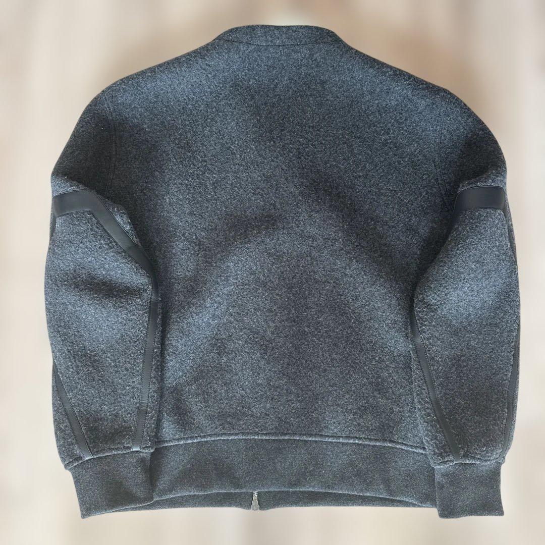 【極美品】最安値HERMES ジップアップ・カーディガン グレーブラック