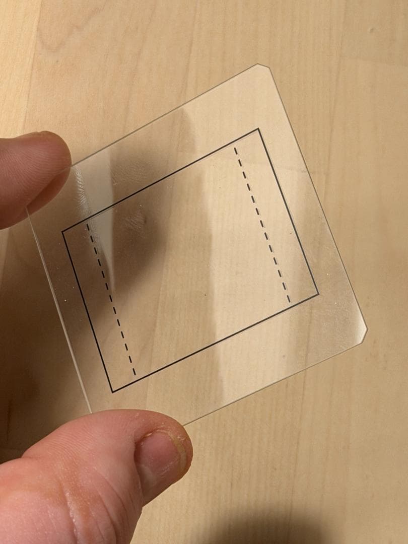 ハッセルブラッド HASSELBLAD D型スクリーン用 上部ガラス