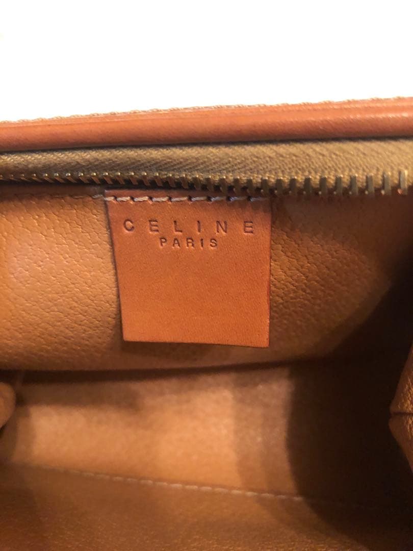 CELINE マカダム柄 化粧ポーチ 訳あり美品
