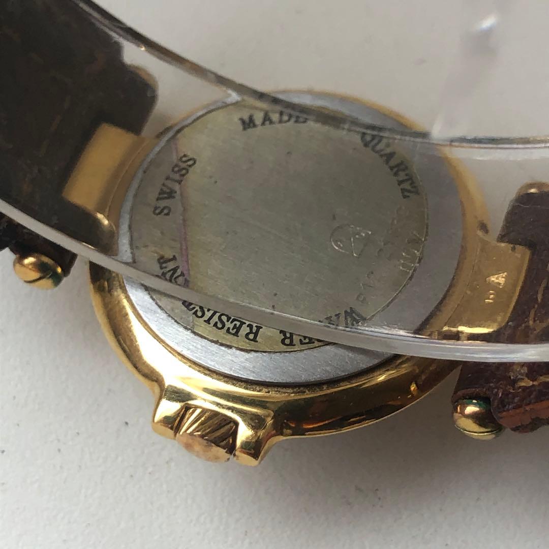 ダンヒル　ローマン　レザーベルト ホワイト文字盤 時計