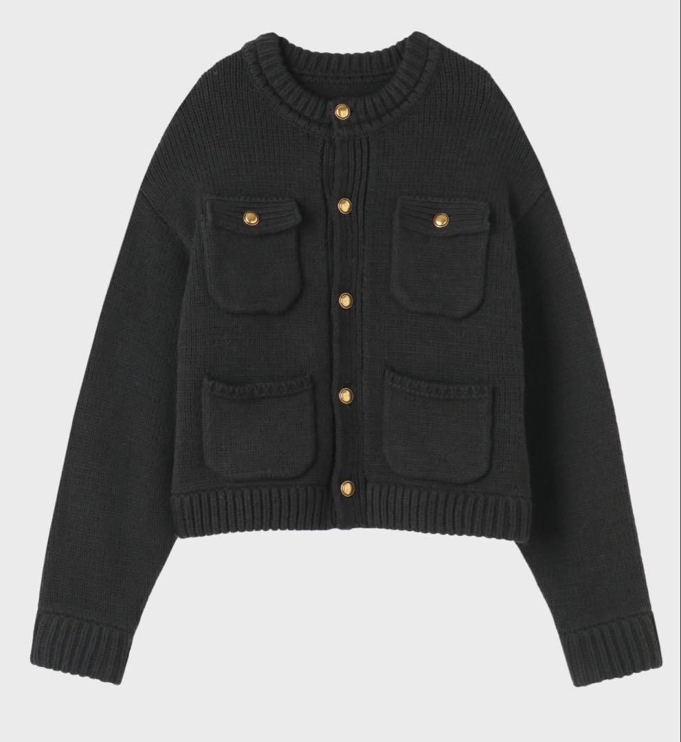 トップス THETOE Residenz Knit Cardigan black