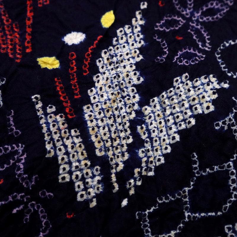 《剱持★手縫い仕立て＋色留め＋『有松鳴海絞』華麗な花模様■反25-98》