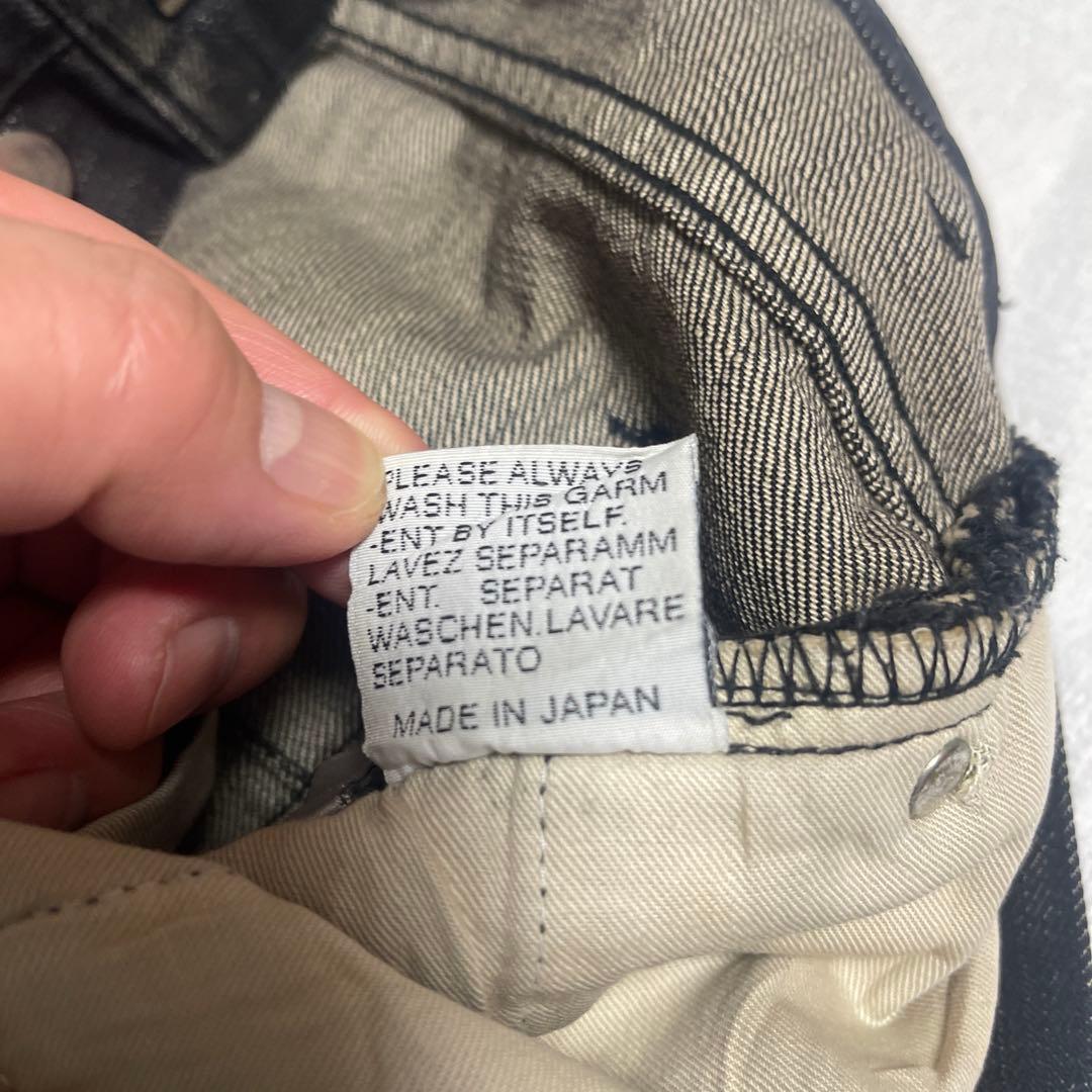 dior homme エディ期　ラスター　コーティングデニム　32