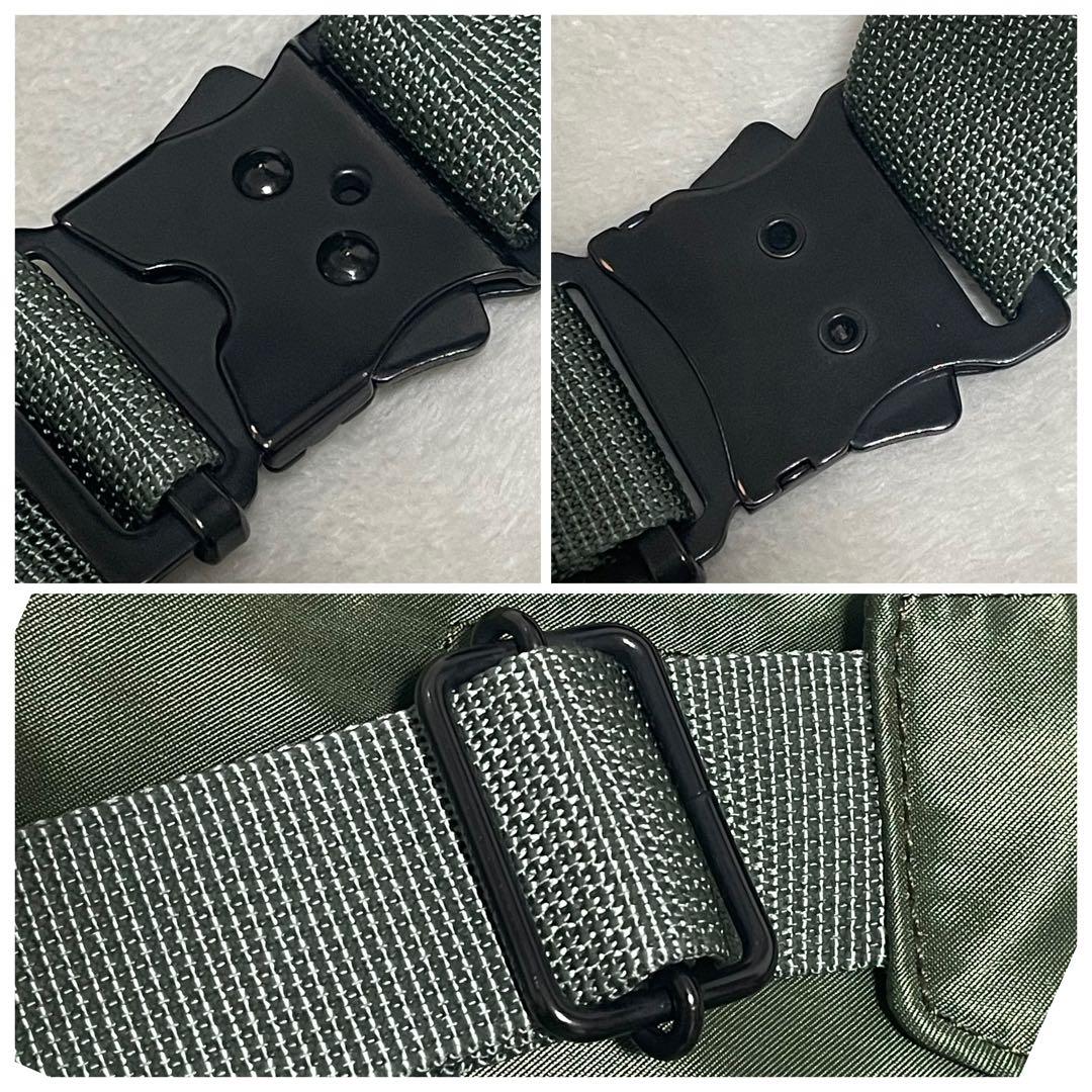 【未使用級】 PORTER タンカー ボディバッグ セージグリーン