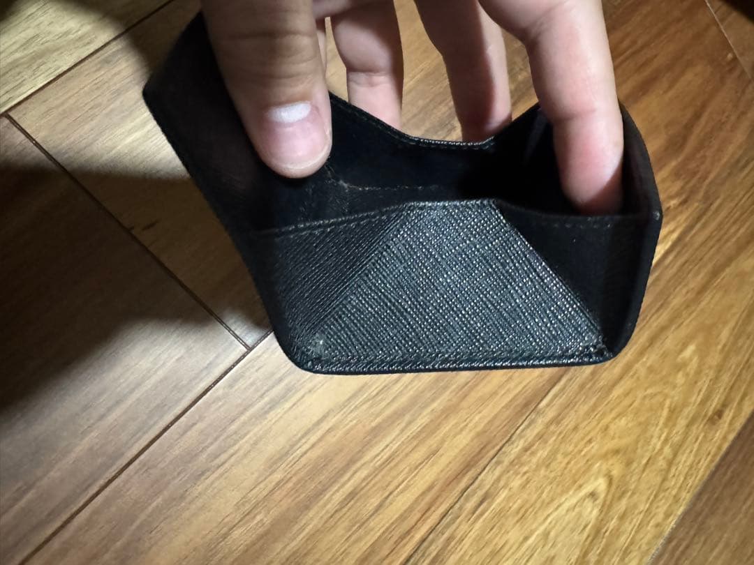 PRADA サフィアーノ ケース 小銭入れ 三角ロゴ 黒 正規品　箱無し