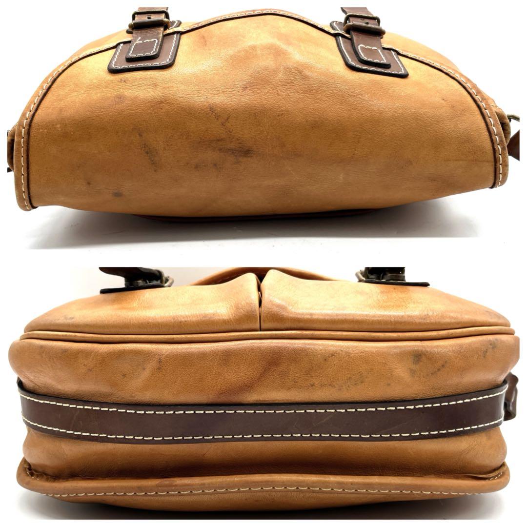 HERZ メンズトラディショナル フィッシングバッグ キャメル CK-21