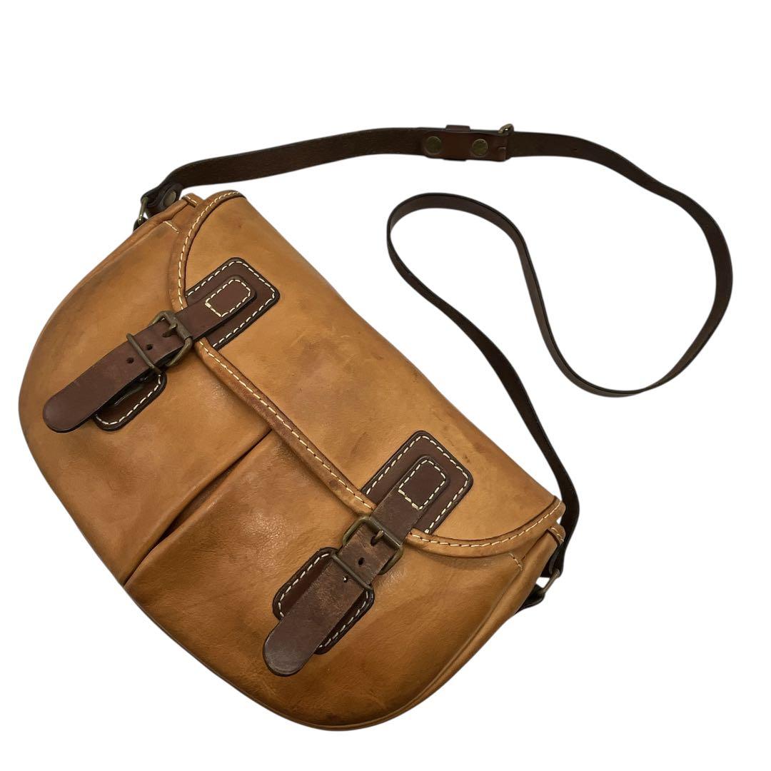 HERZ メンズトラディショナル フィッシングバッグ キャメル CK-21