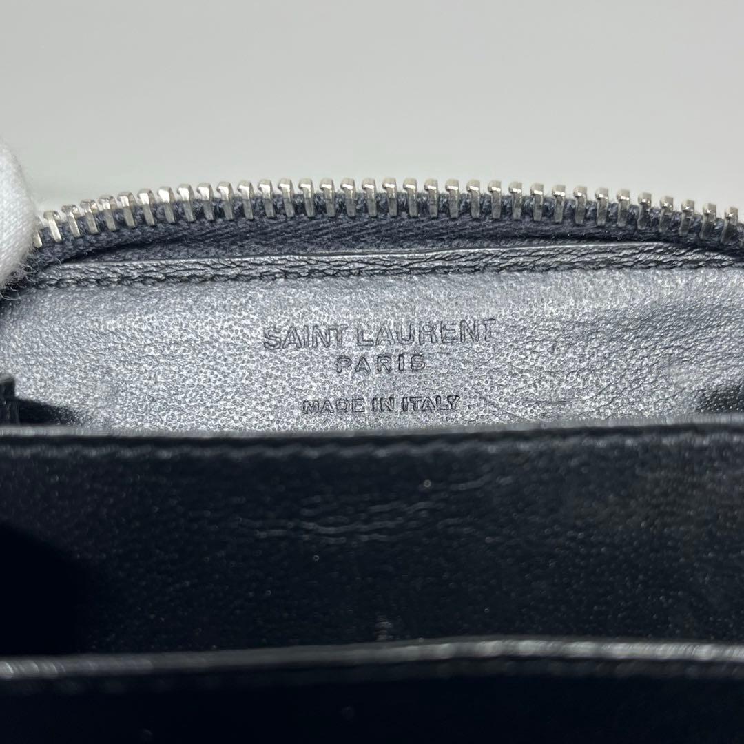 ✨美品✨サンローラン　カードケース　ブラック　スムースレザー