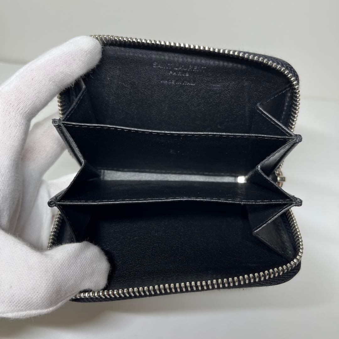 ✨美品✨サンローラン　カードケース　ブラック　スムースレザー