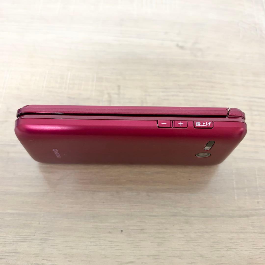 ★美品★ au かんたんケータイ ライト KYF43 ワインレッド