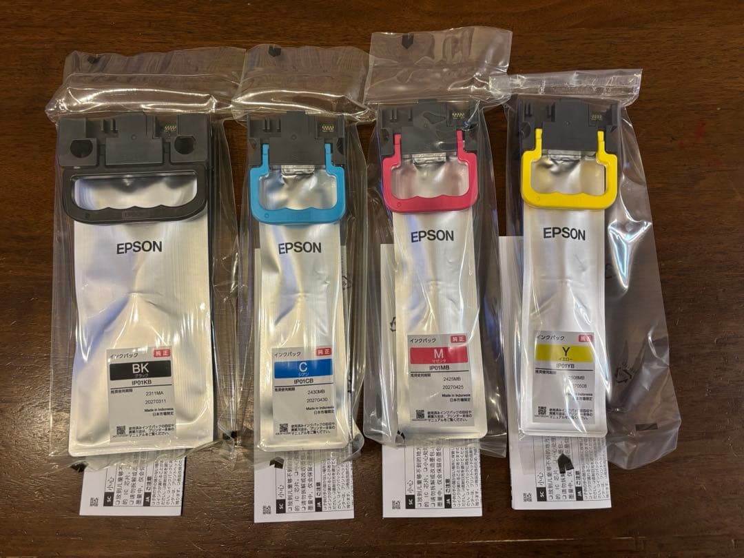 ロキ【純正】　EPSON インクパック セット IPO1 Y M C BK