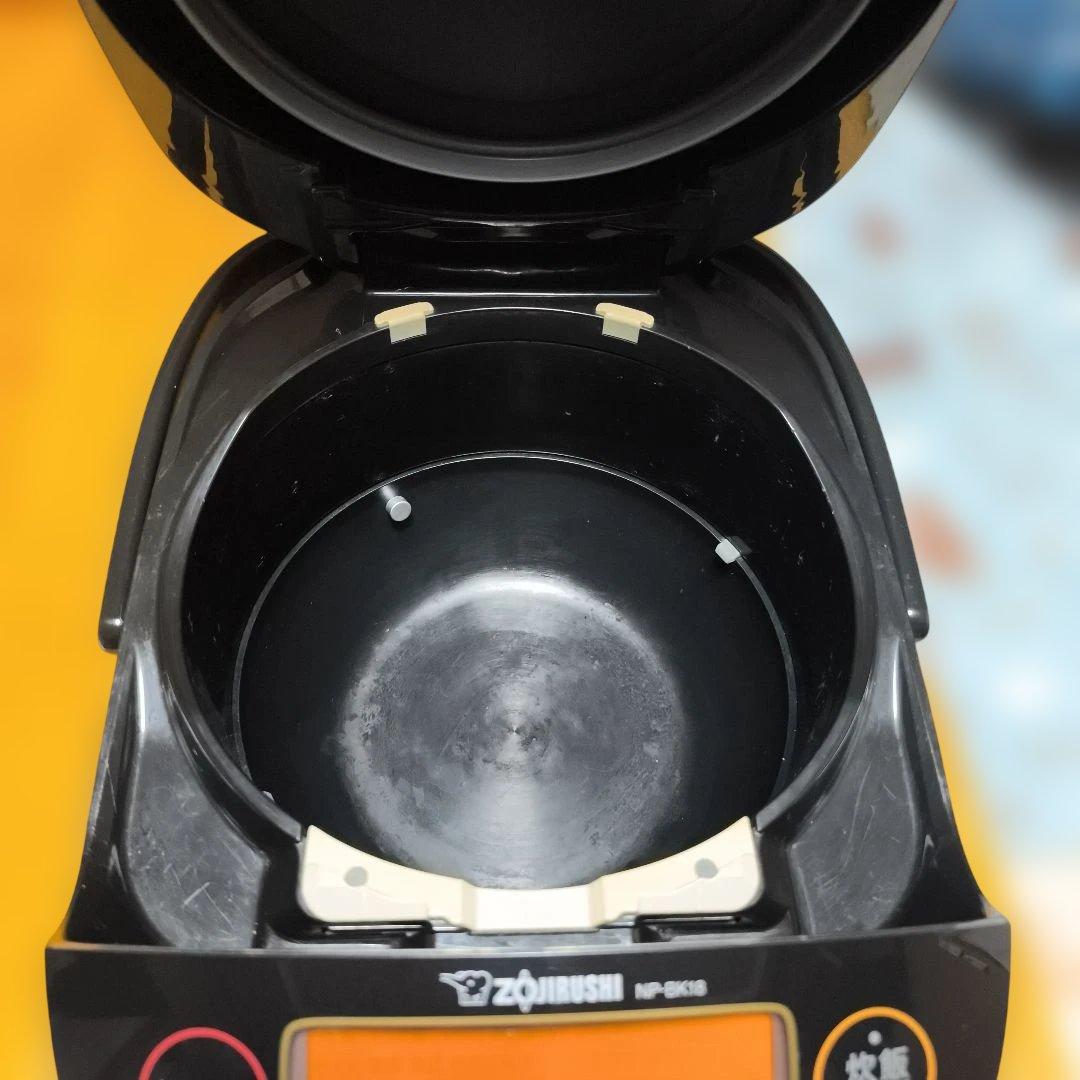 圧力IH炊飯器1升炊き NP-BK18 黒 1370W