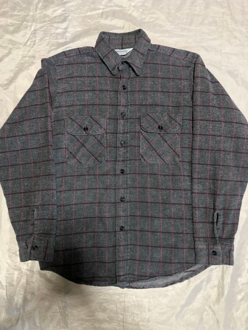 状態良好 グレピン 80’s USA製 FIVE BROTHERヘビーネルシャツ