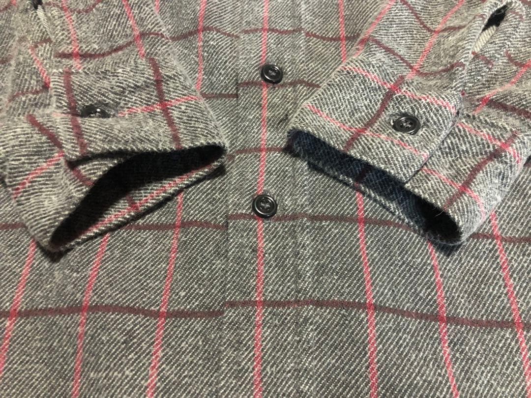 状態良好 グレピン 80’s USA製 FIVE BROTHERヘビーネルシャツ