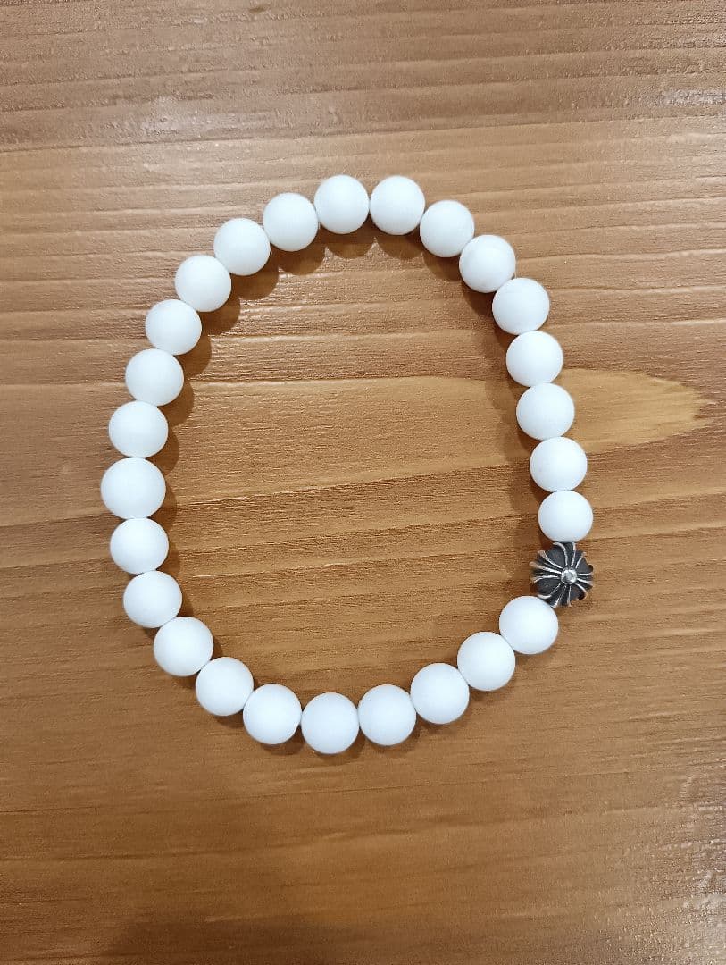 け*ゅ様 クロムハーツ　ホワイトオニキス　ビーズブレスレット　美品