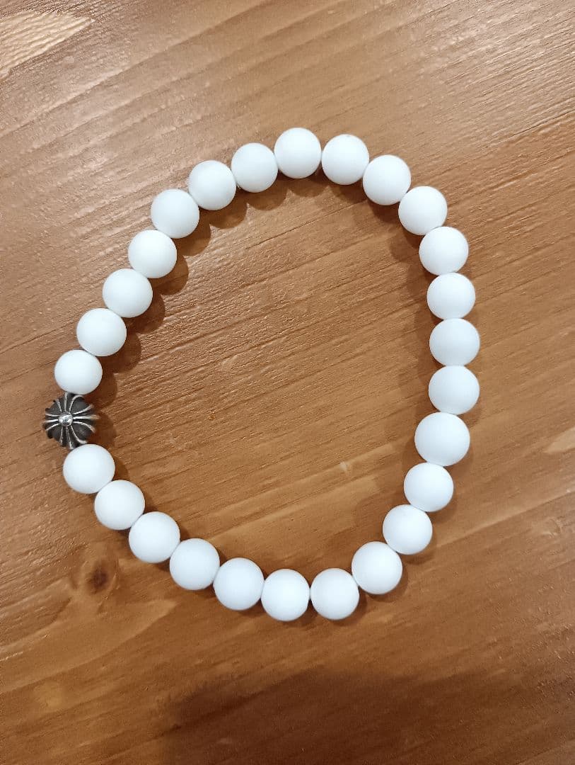 け*ゅ様 クロムハーツ　ホワイトオニキス　ビーズブレスレット　美品