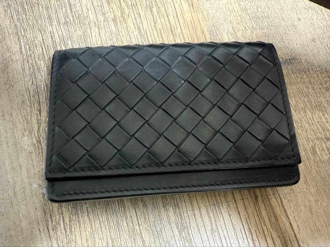ボッテガヴェネタ　VINTAGE BOTTEGA 名刺入れ　黒　ブラック