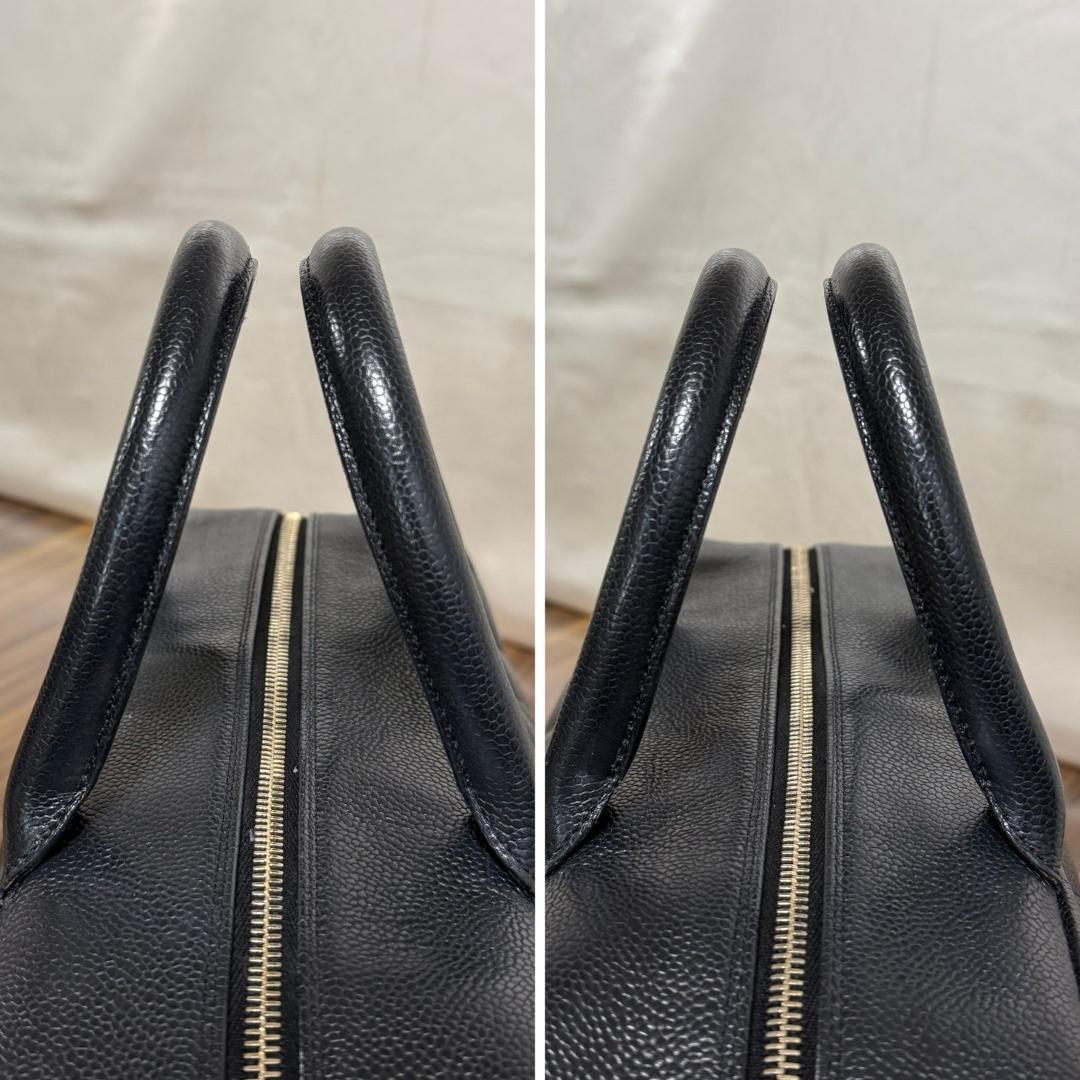 ⭐️美品⭐️CHANEL シャネル ボストン バッグ キャビアスキン ブラック