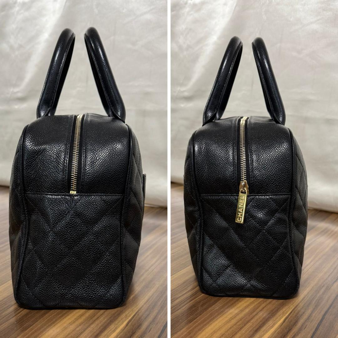 ⭐️美品⭐️CHANEL シャネル ボストン バッグ キャビアスキン ブラック