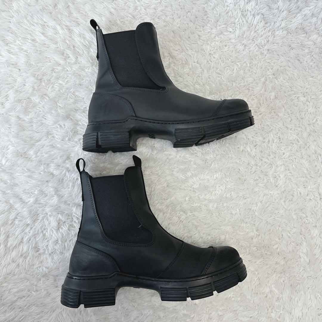 【良品】GANNI ラバーサイドゴアブーツ 39