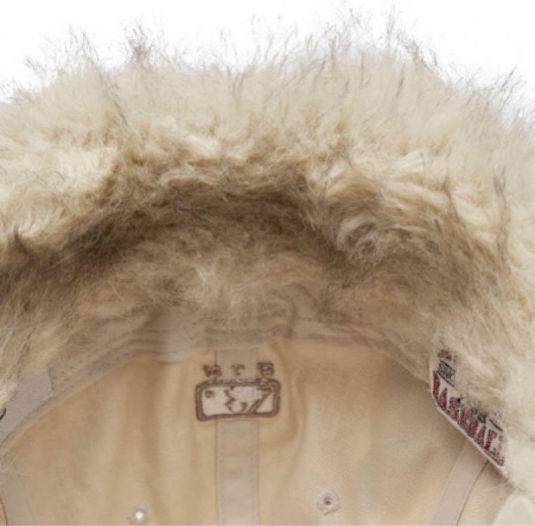 【韓国限定】MLB ⭐︎NYフライトキャップ　クリーム　新品未使用イヤーフラップ