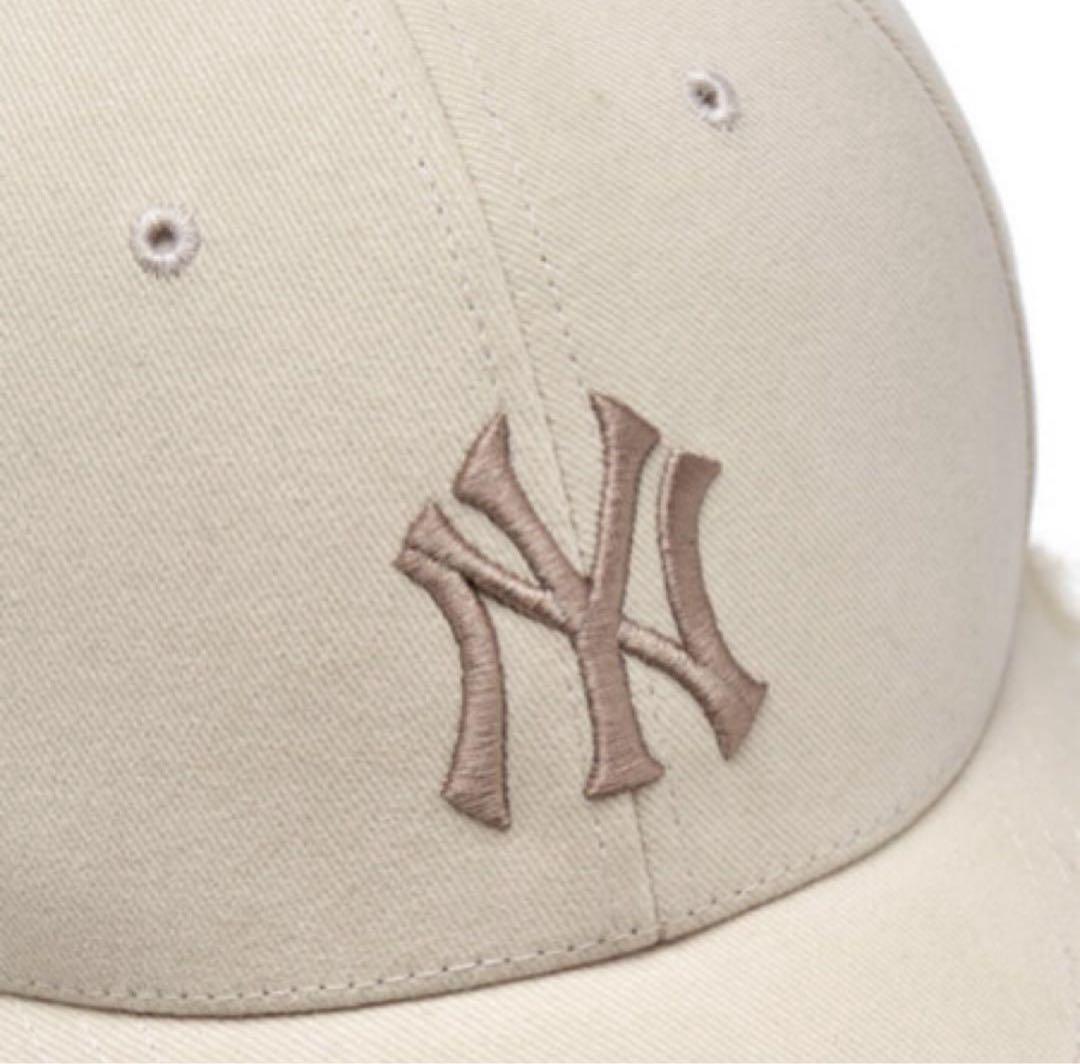【韓国限定】MLB ⭐︎NYフライトキャップ　クリーム　新品未使用イヤーフラップ