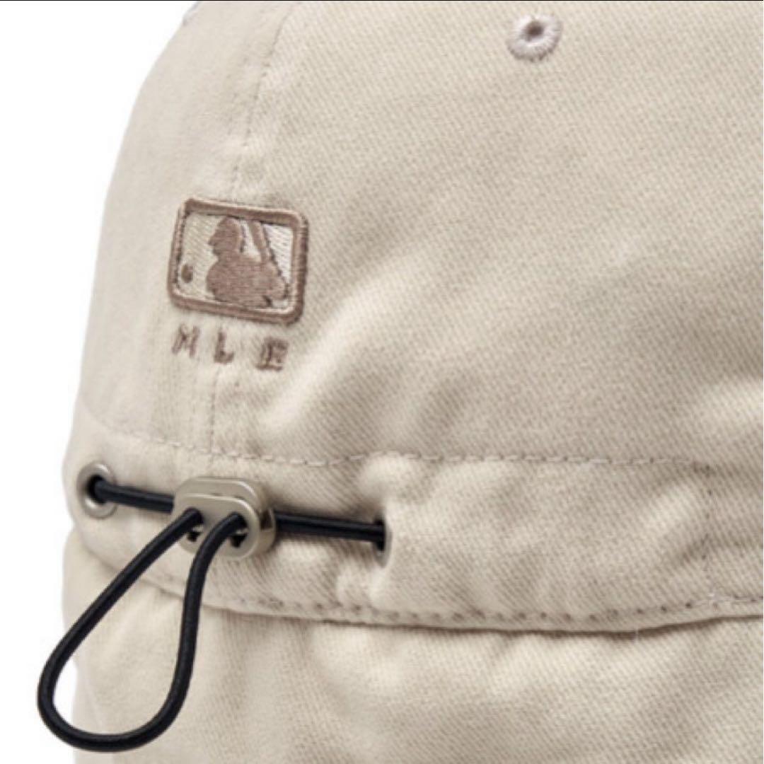 【韓国限定】MLB ⭐︎NYフライトキャップ　クリーム　新品未使用イヤーフラップ