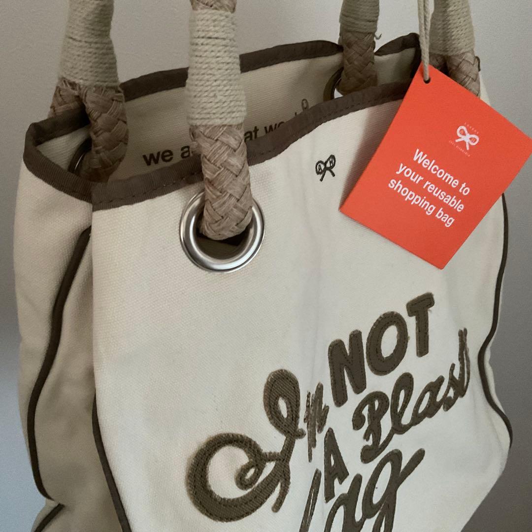 アニヤ・ハインドマーチ I’m not a plastic bag ブラウン