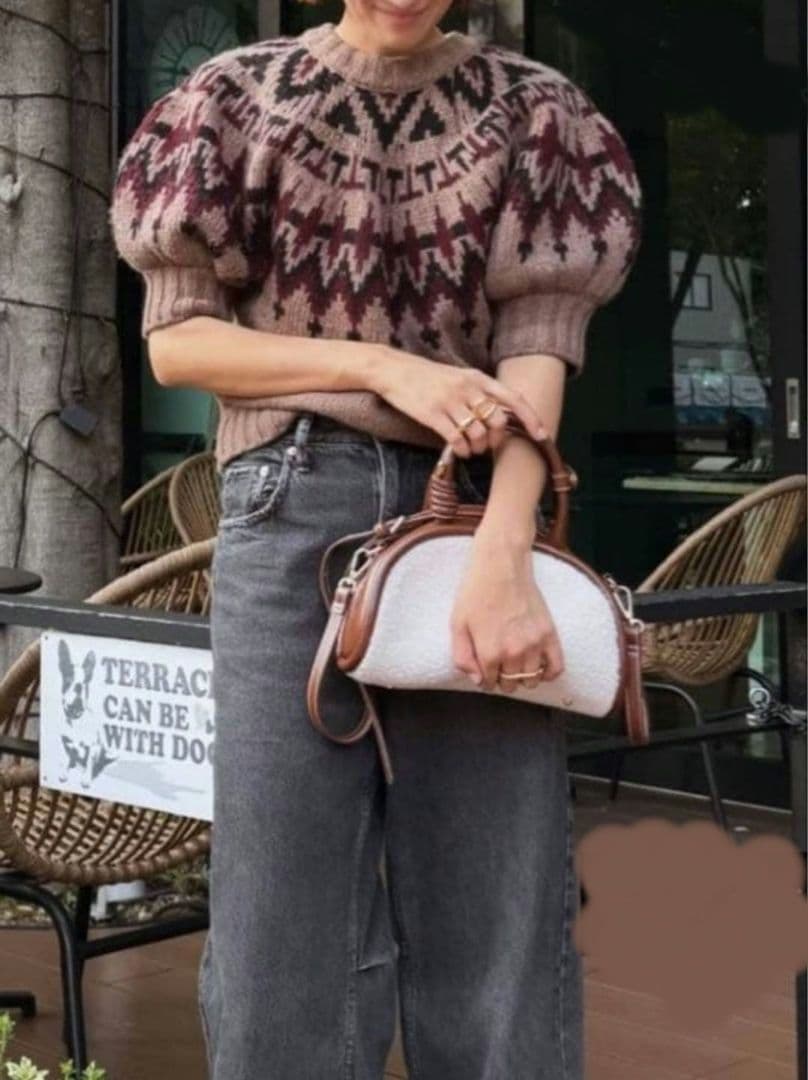 美品 machatt 24AW ローゲージノルディックニット