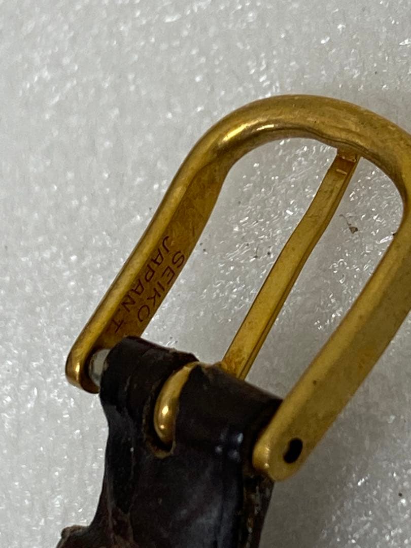 3-2253 SEIKO クォーツ18K 4130-6010レディース腕時計