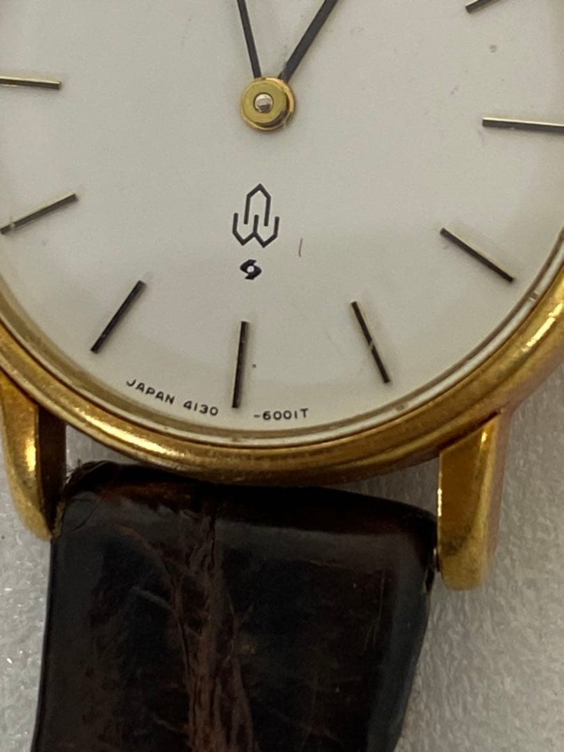 3-2253 SEIKO クォーツ18K 4130-6010レディース腕時計