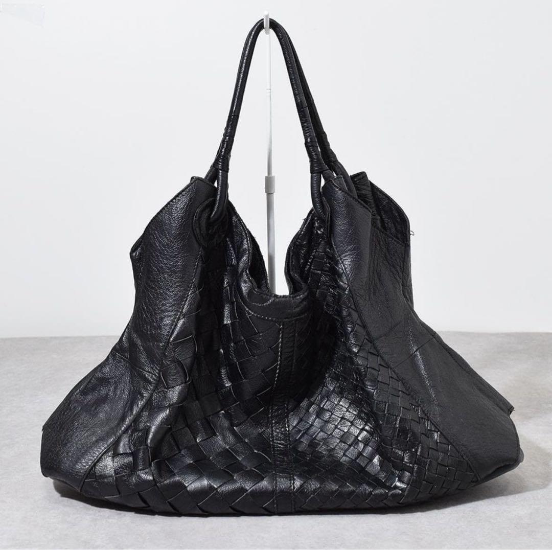 バッグ 00s archive goa Intrecciato leather bag