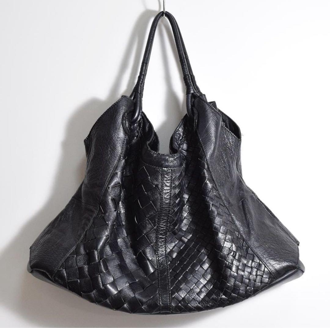 バッグ 00s archive goa Intrecciato leather bag